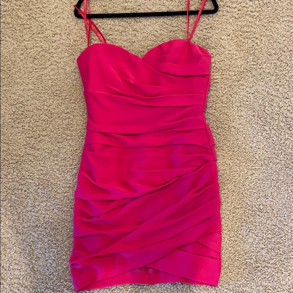 BCBGMaxAzria pink dress cocktail